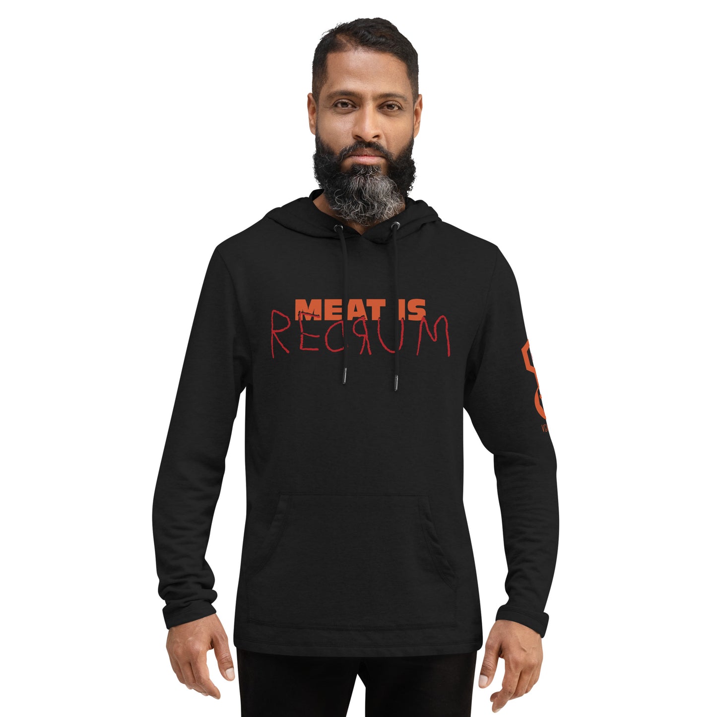 MEAT IS REDRUM / unisex light hoodie